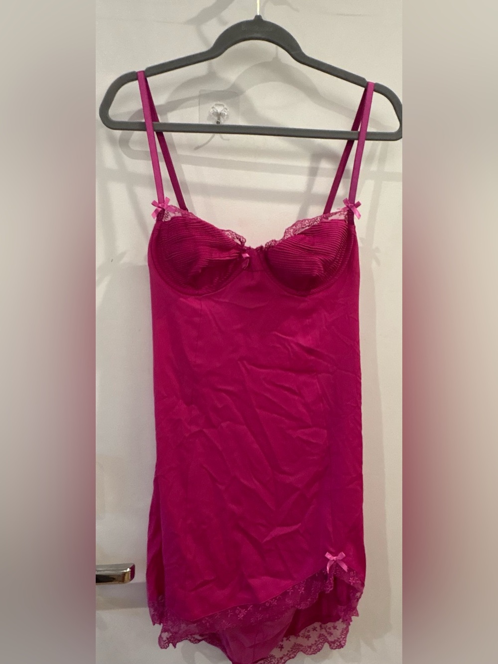 For Love And Lemons Lace-Trim Slip Dress size M - Picture 4 of 10